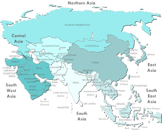 clipart map of asia - photo #12